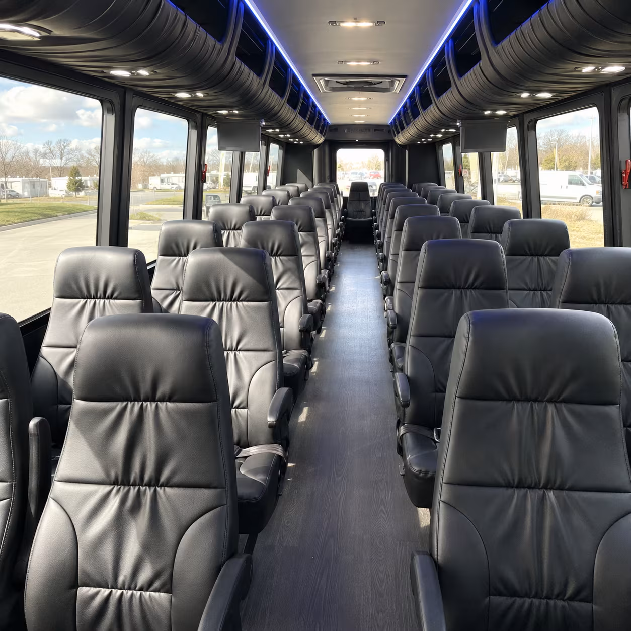 25 passenger minibus inside