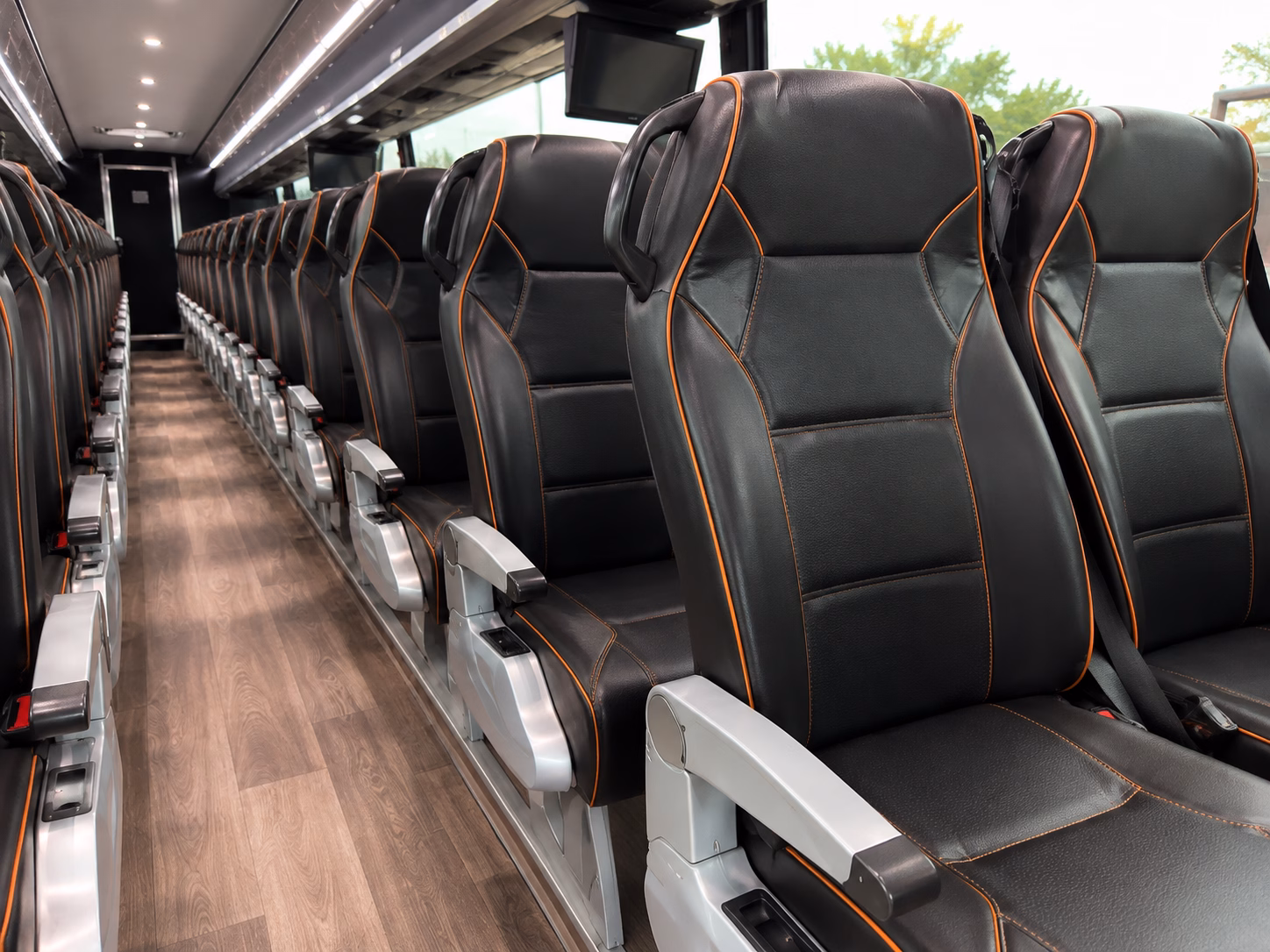 thornton charter bus interior